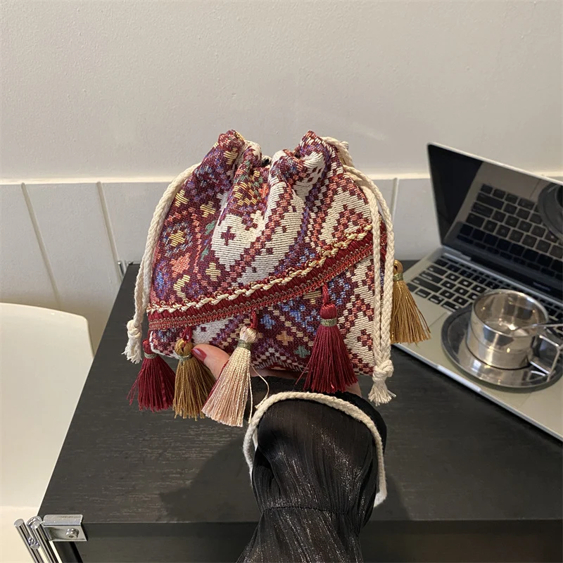 Bohemian Kordelzug Tote Bag