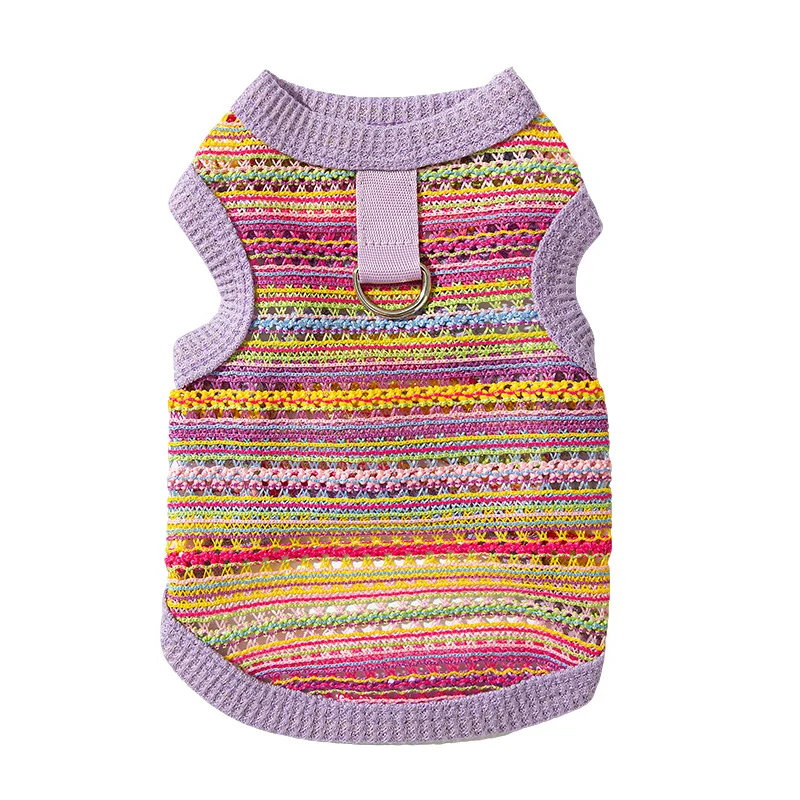 Durchbrochenes Stricktop für kleine Hunde, Sommer