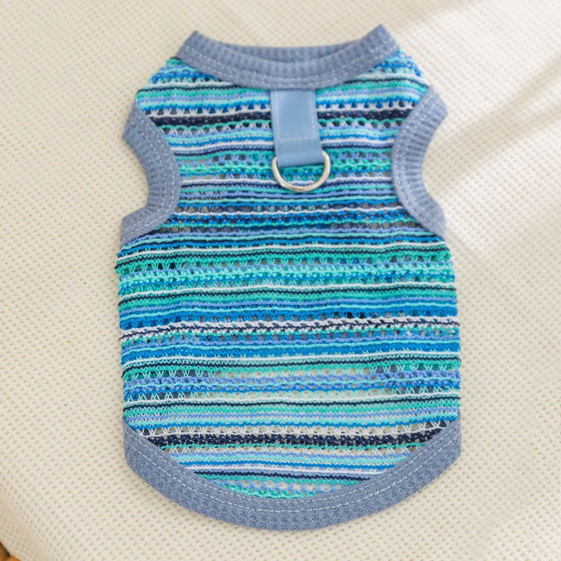 Durchbrochenes Stricktop für kleine Hunde, Sommer