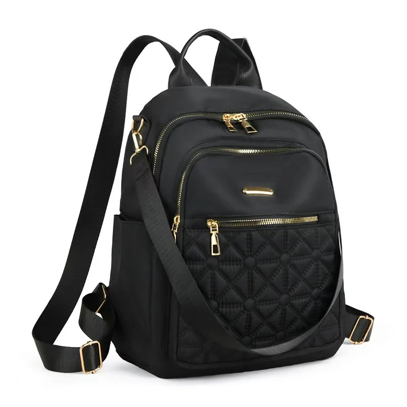 Elegante gesteppte Multi-Taschen-Rucksack Brehn