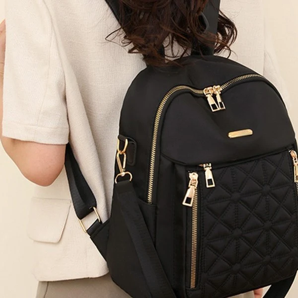 Damen gesteppter Mehrfachtaschen Rucksack Brehn