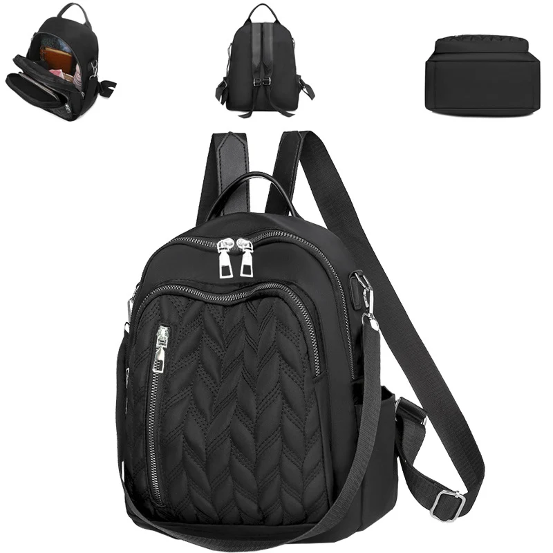 Damen Stepp-Rucksack-Handtasche Brehn