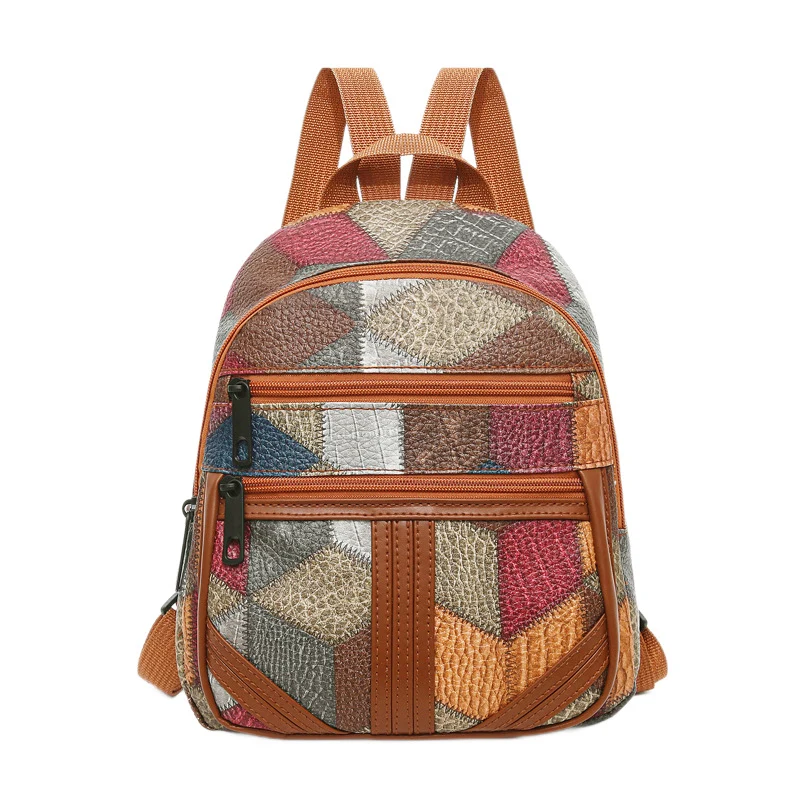 Damen Geometrisches Muster Mini Rucksack Brehn