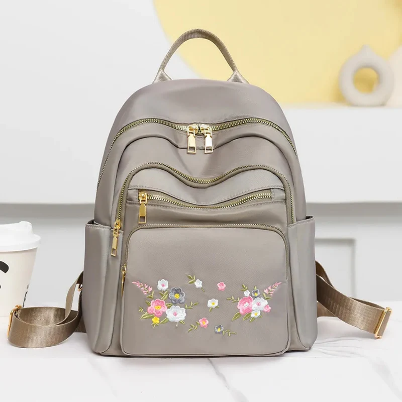Frauen Floral Bestickter Rucksack Brehn