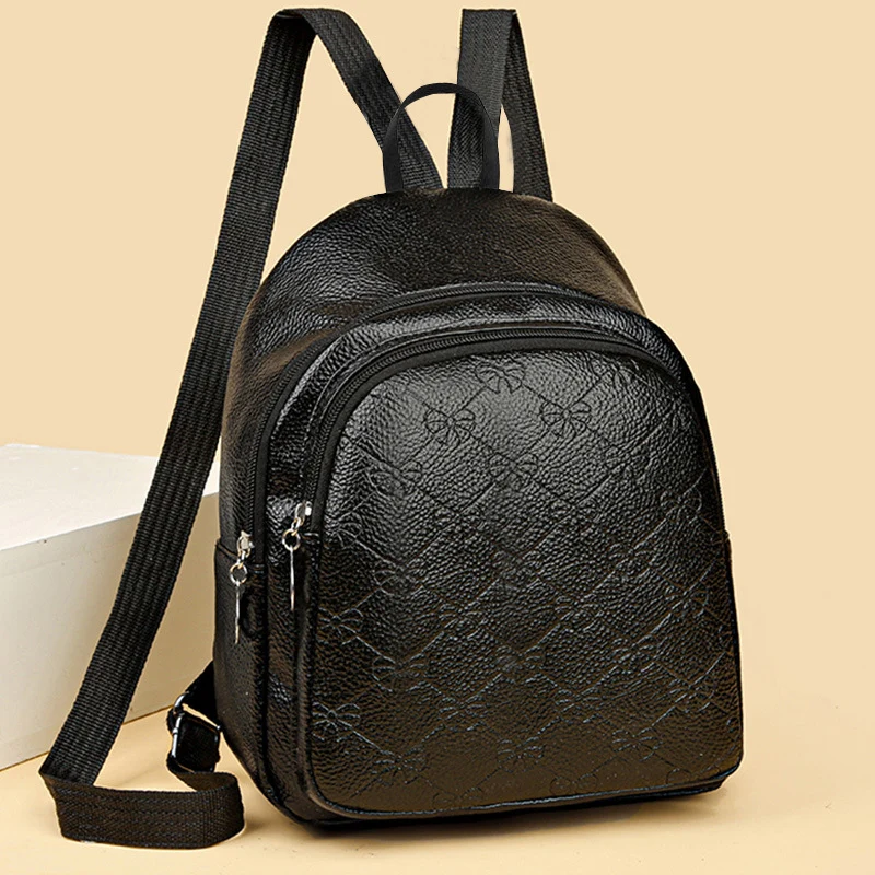 Damen Elegante Strukturierte Mini-Rucksack Brehn