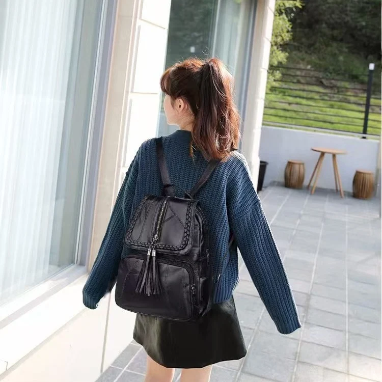 Frauen Elegante Leder Rucksack Brehn