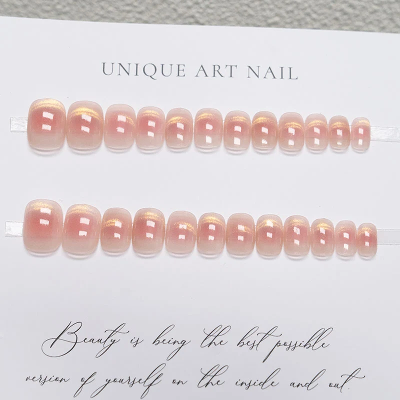 Elegantes Press-On-Nagelset mit glänzendem Finish