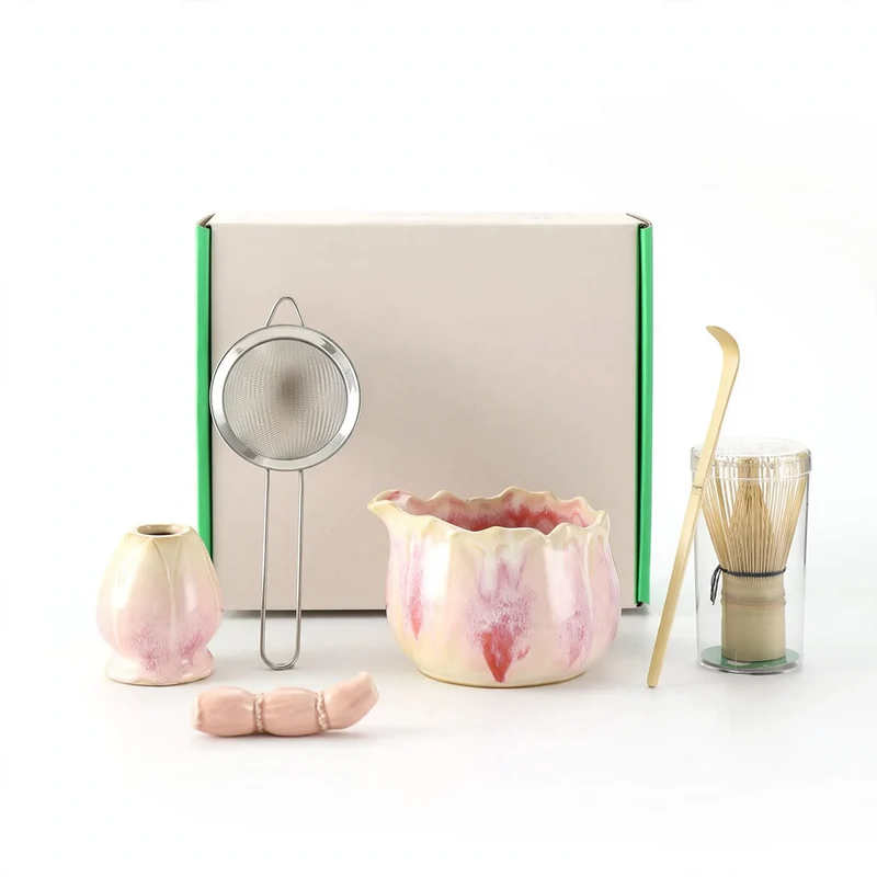 Japanisches Matcha-Set, 6-teilig, Keramik