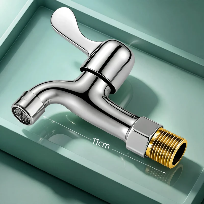 Edelstahl-Wasserhahn für Waschmaschine und Balkon