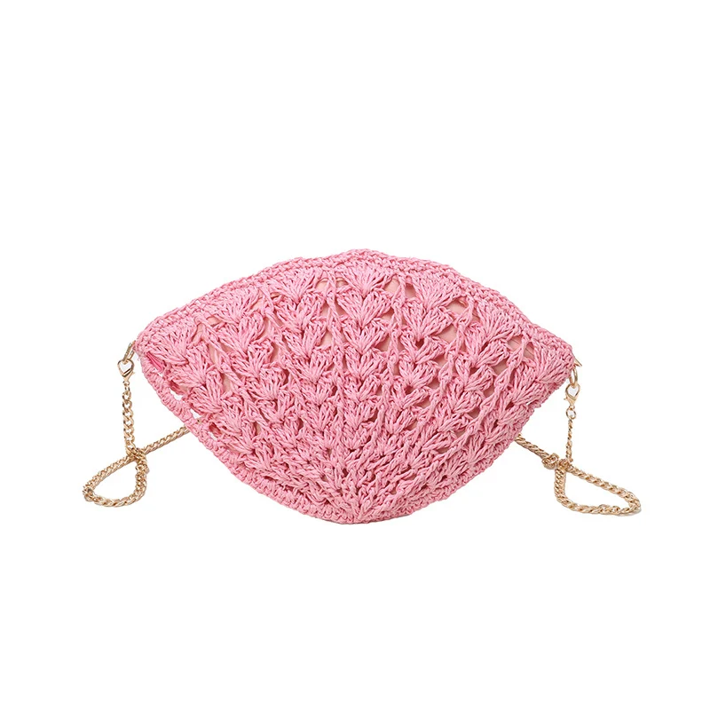 Elegante Häkel-Handtasche in Muschelform