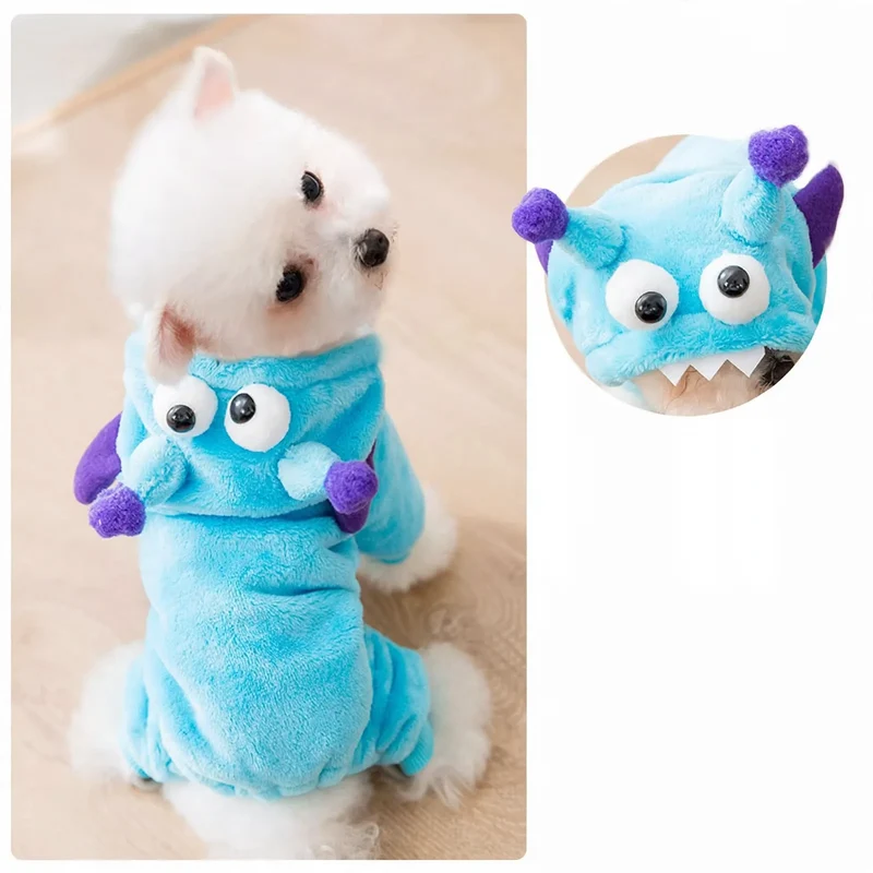 Fleece-Kostüm für Hunde und Katzen, 4-beinig