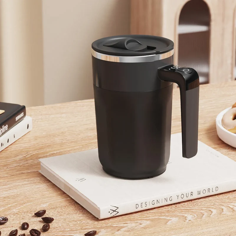 Selbstrührender Becher aus Edelstahl, 400 ml