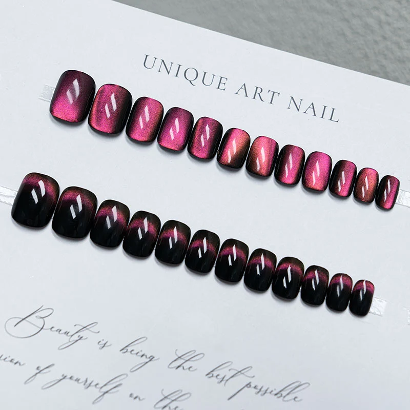 Elegantes Press-On Nagelkunstset mit Verlaufsfinish