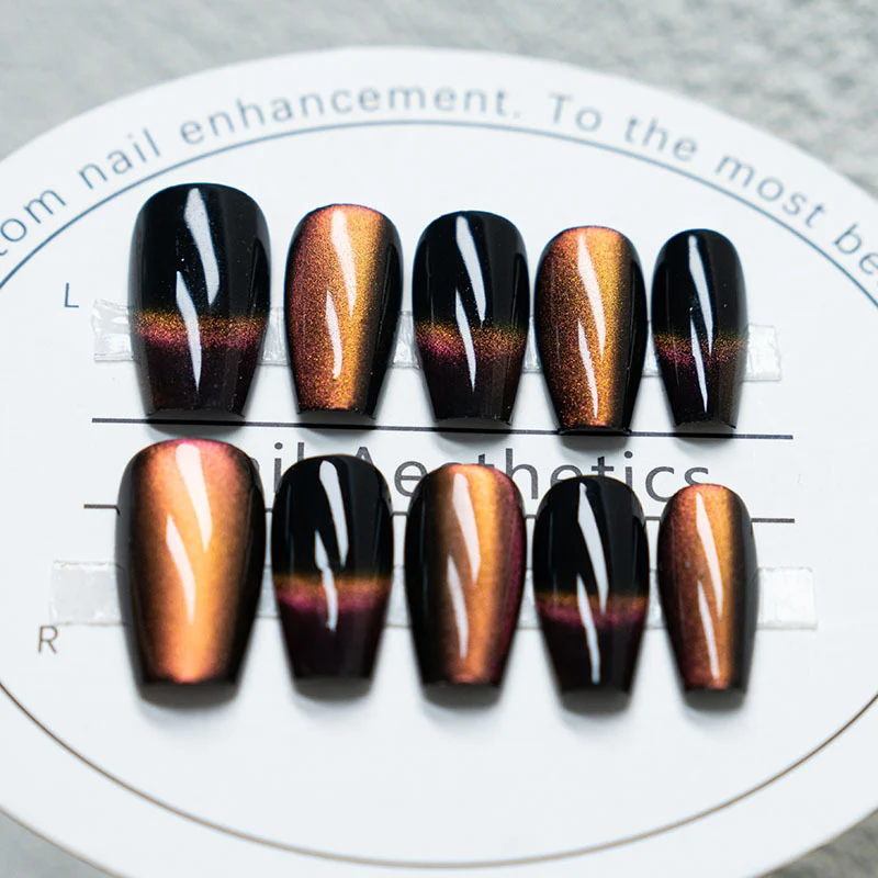 Elegantes Press-On Nagelkunstset mit Verlaufsfinish