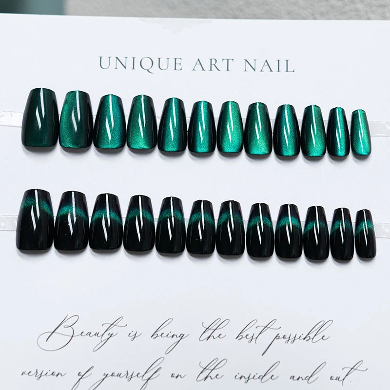 Elegantes Press-On Nagelkunstset mit Verlaufsfinish