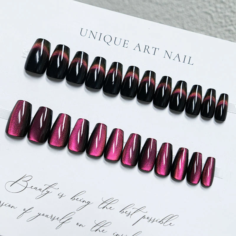 Elegantes Press-On Nagelkunstset mit Verlaufsfinish