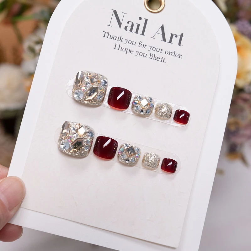 Dekorative Strass-Fußnagelkunst 1791110771