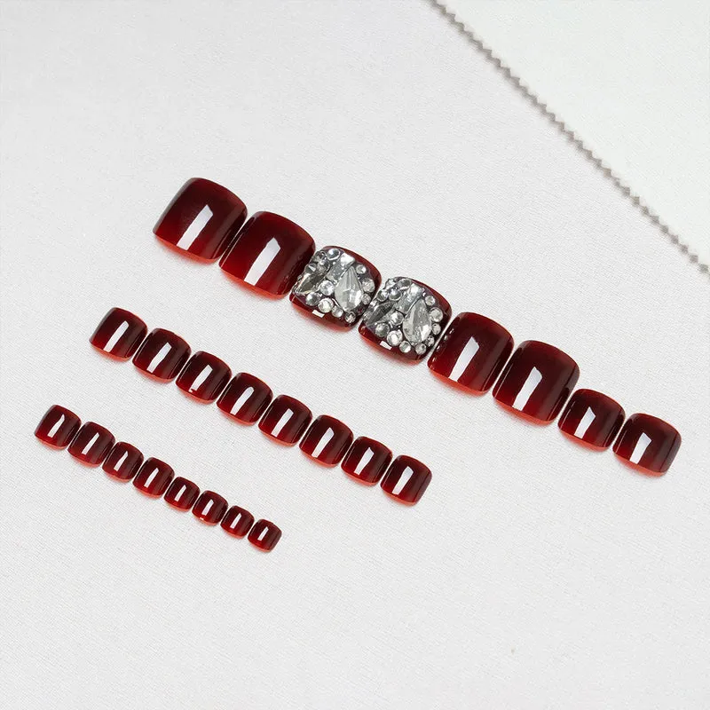 Dekorative Strass-Fußnagelkunst 1791110620