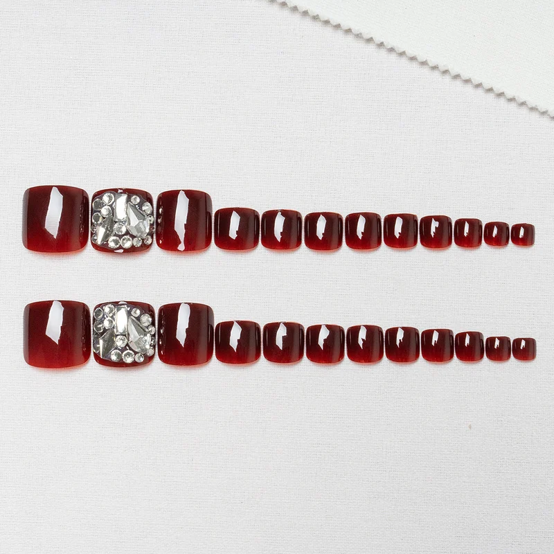 Dekorative Strass-Fußnagelkunst 1791110620