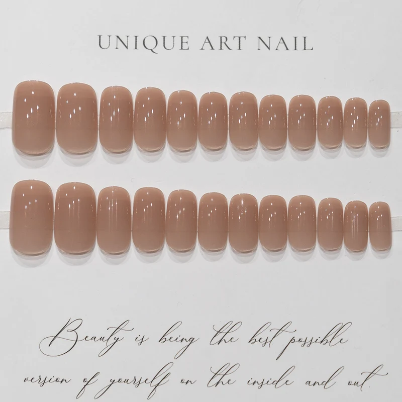 Elegante Glänzende Lange Nagelverlängerungen