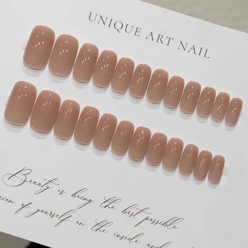 Elegante Glänzende Lange Nagelverlängerungen