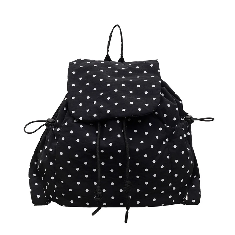 Süßer gepunkteter Drawstring-Rucksack