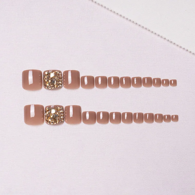Dekorative Strass-Fußnagelkunst 1791110396