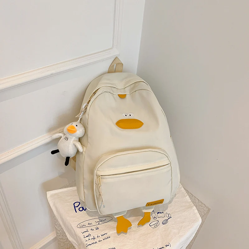 Süße Cartoon-Ente-Themen-Rucksack