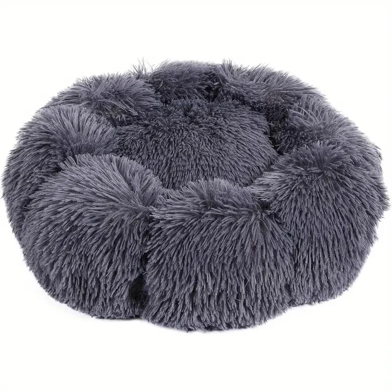Plüsch Rundes Fell Hundebett