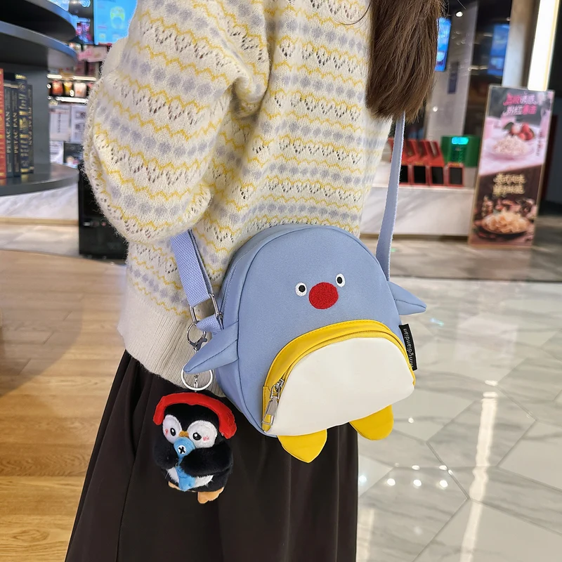 Verspielte Pinguin-Themen Umhängetasche