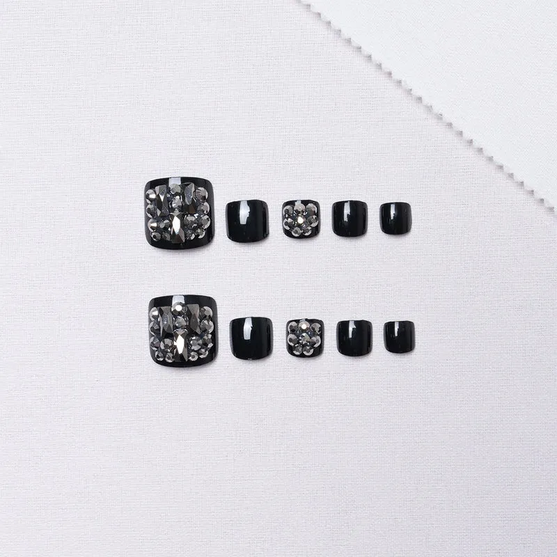 Dekoratives Rhinestone Pediküre Set 1791110394