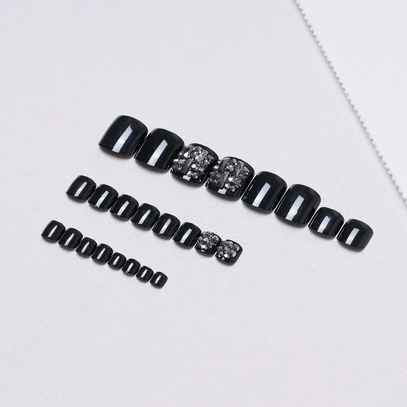 Dekoratives Rhinestone Pediküre Set 1791110394