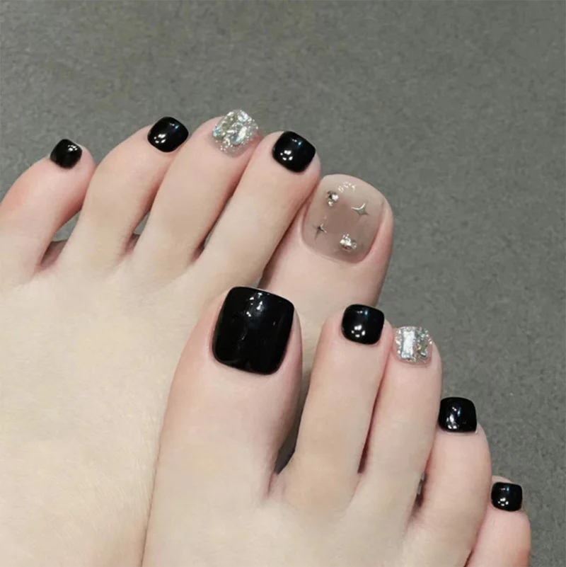 Dekorative Pediküre Nagelkunst