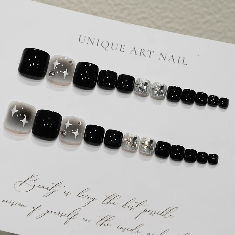 Dekorative Pediküre Nagelkunst