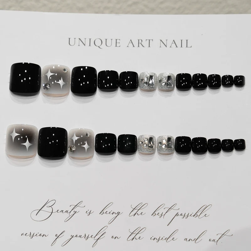 Dekorative Pediküre Nagelkunst