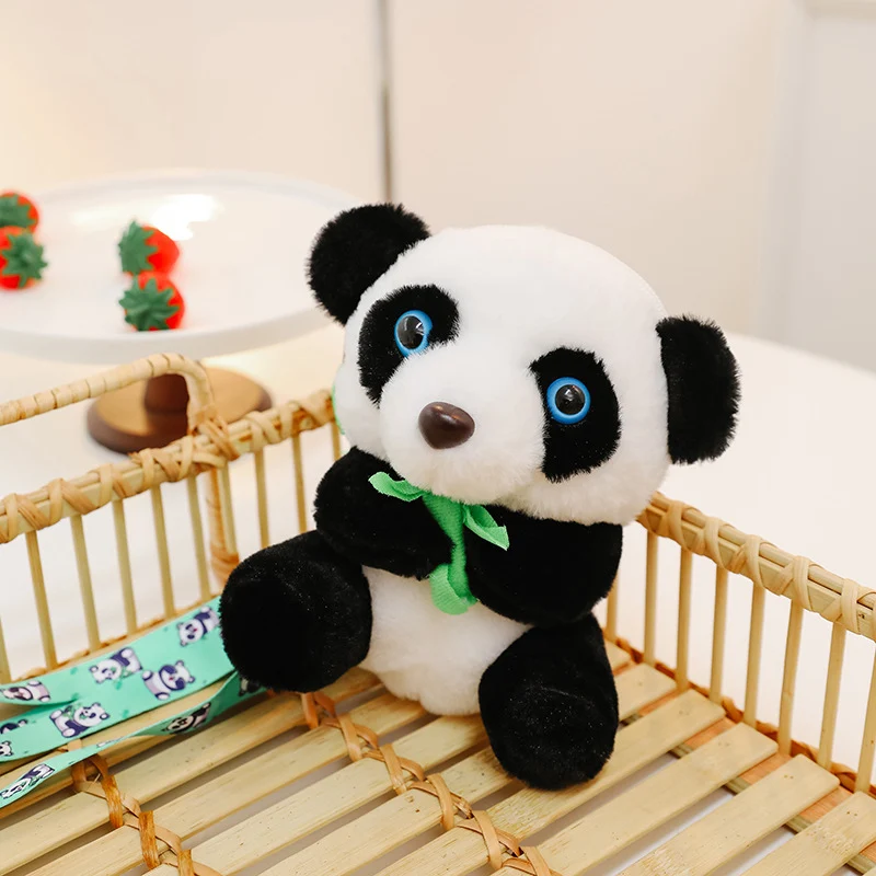 Plüsch-Panda-Themen-Schlüsselanhänger