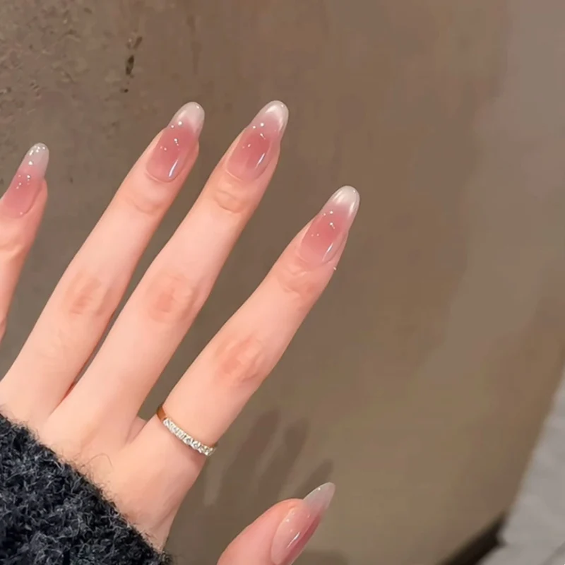Elegante mandelförmige Press-On Nägel 1791110620