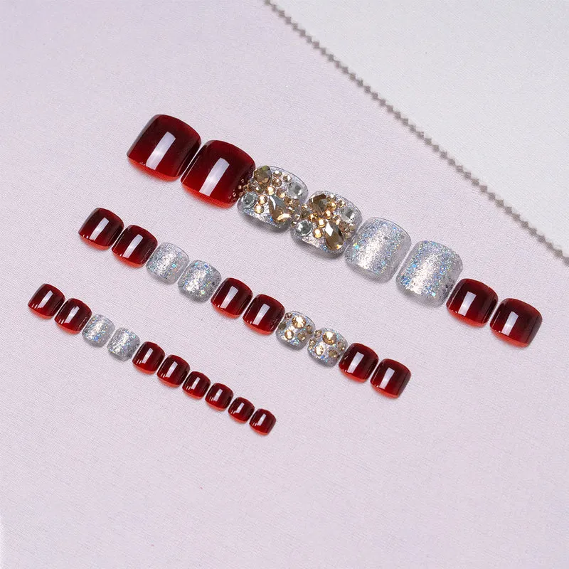 Dekorative Strass-Pediküre 1791110397