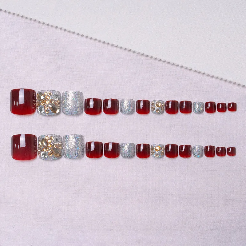 Dekorative Strass-Pediküre 1791110397