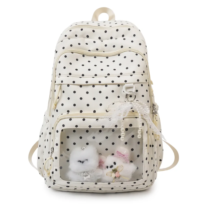 Hübscher Rucksack mit Punktenmuster