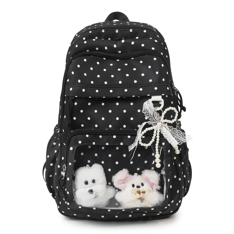 Hübscher Rucksack mit Punktenmuster