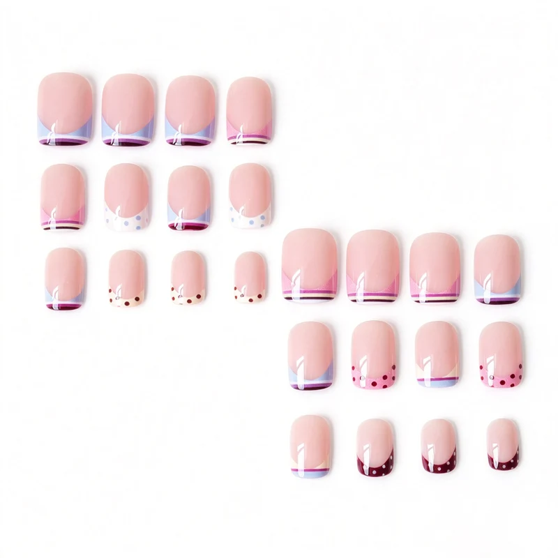 Trendy French Tip Nagelkunstset
