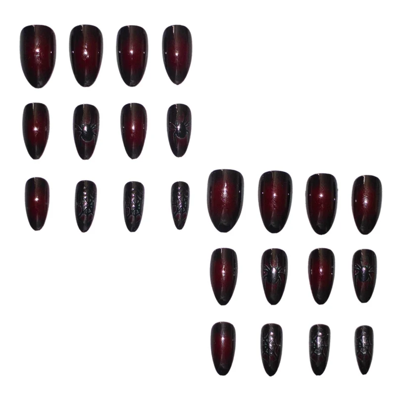 Spider-Themen Gothic Nagelkunst Design