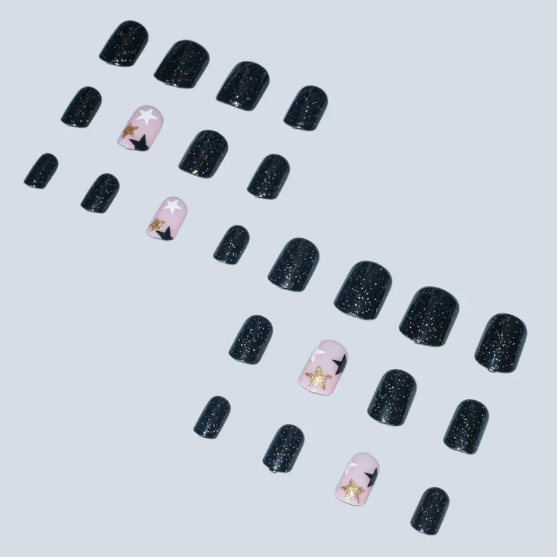 Funkelndes Sternen-Themen Nagelkunstset