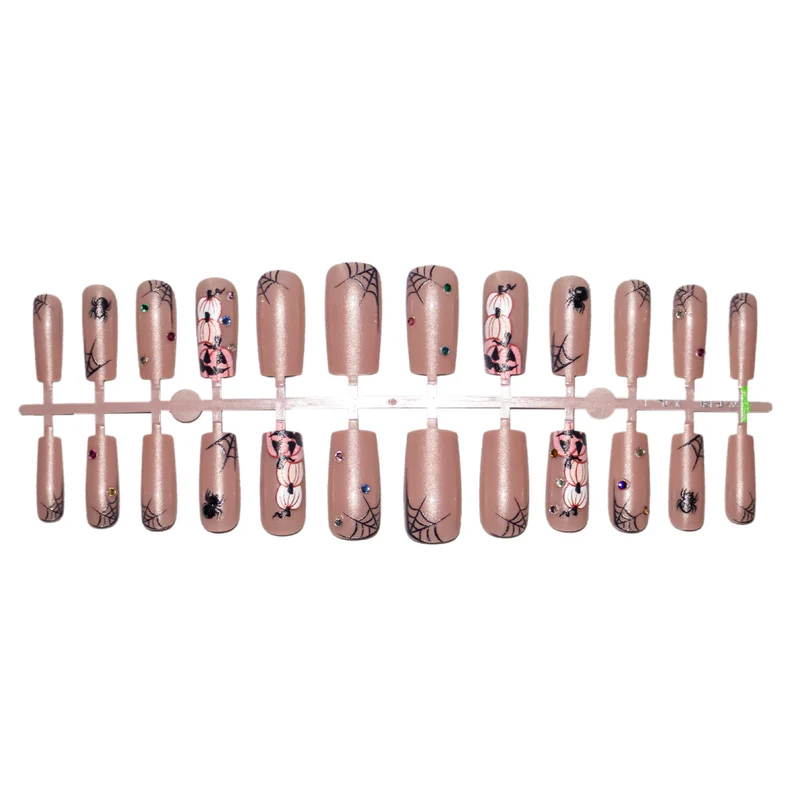 Saisonales von Halloween inspiriertes Acryl-Nagelkunst-Set