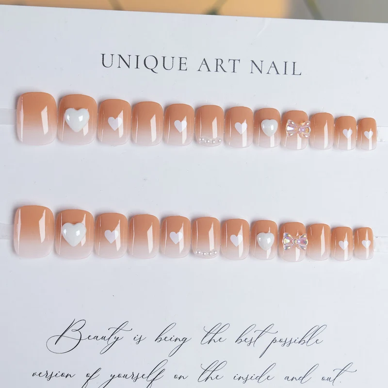 Dekorative Gel Press-On Nagelkunst