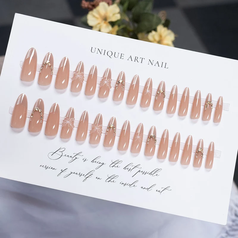 Dekoratives florales Press-On-Nagel-Set