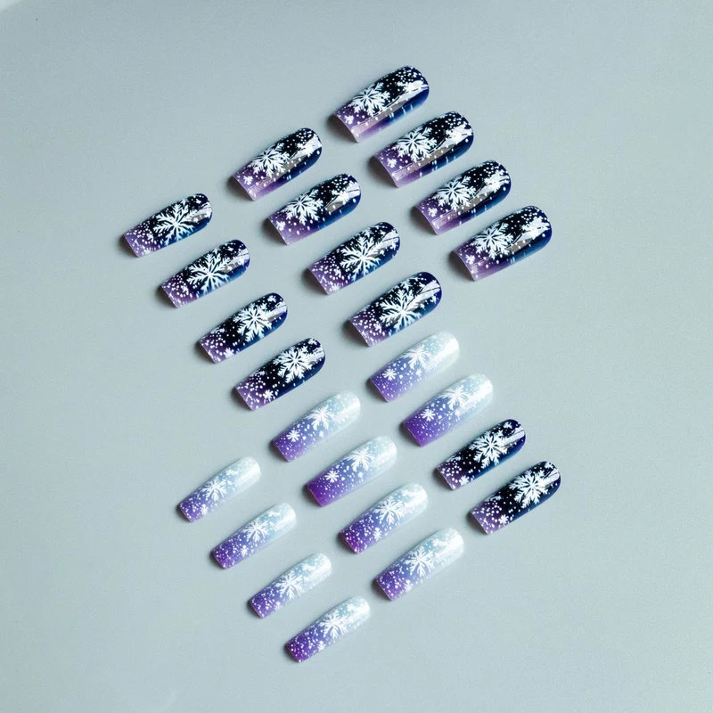Winter-Themen Gel-Nagelkunst Set