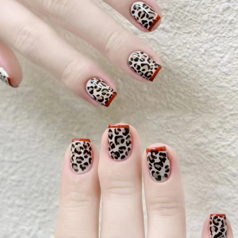 Wildtier-Print-Nagelkunst-Set