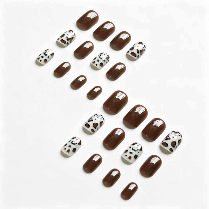 Leopard Print Nagelkunst Set